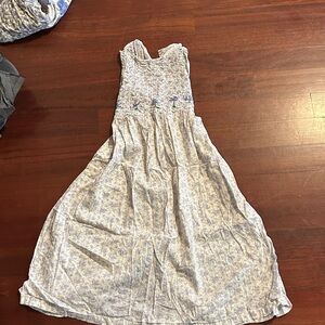 Vintage floral kids Corneloki dress with smock top